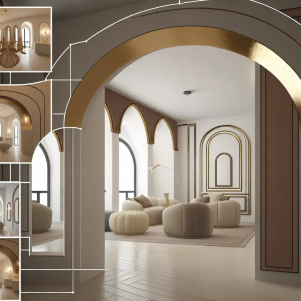 Apartament premium Pod Złotymi Łukami z elegancką, neutralną kolorystyką