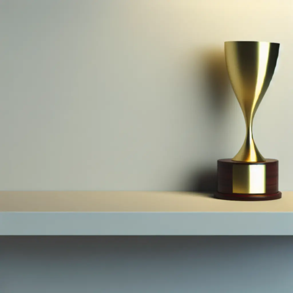 Statuetki nagród branżowych za projekty wnętrz CityDesignStud