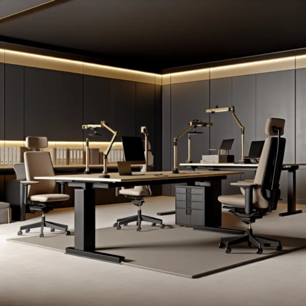 Ergonomiczne biuro z funkcjonalnym układem stanowisk i stref wspólnych